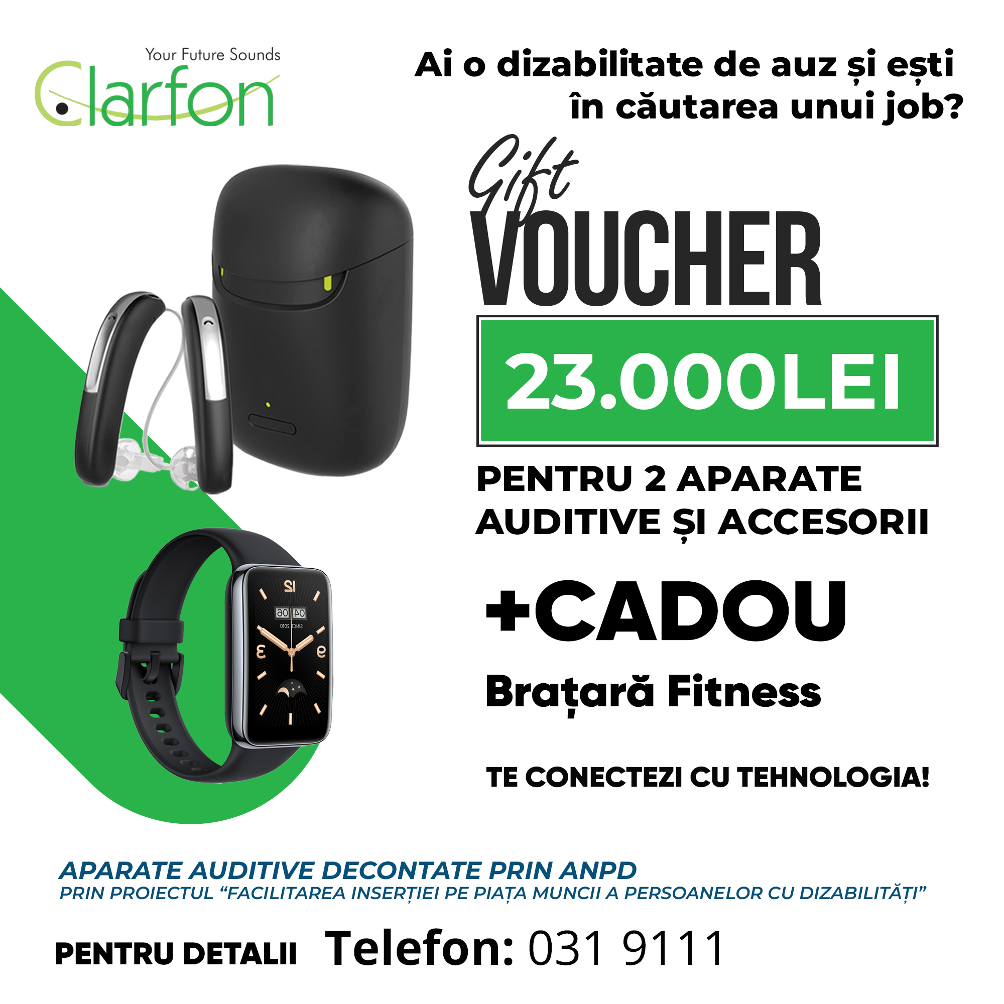 Promotie aparate auditive decontate pentru persoanele cu dizabilitati