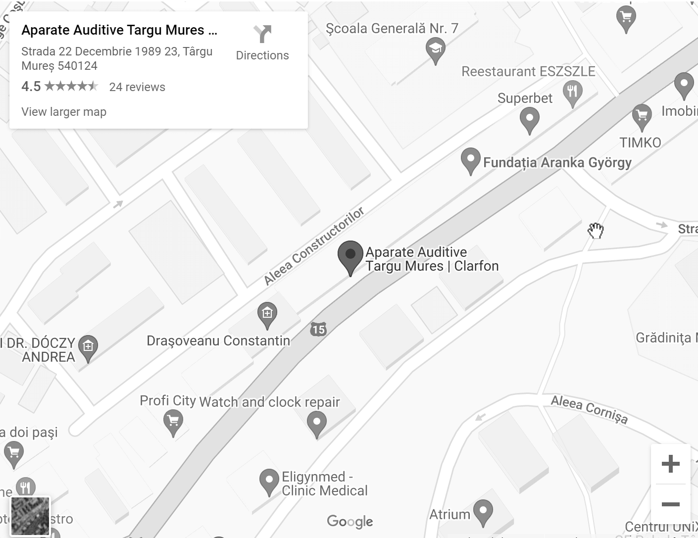 Aparate Auditive Targu Mures, Bd. 22 Decembrie 1989