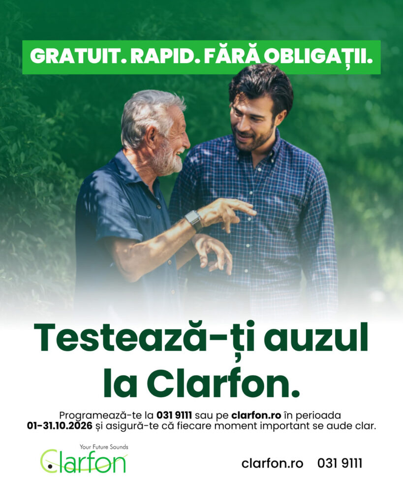 Testează-ți auzul gratuit la Clarfon, 01–31.10.2026