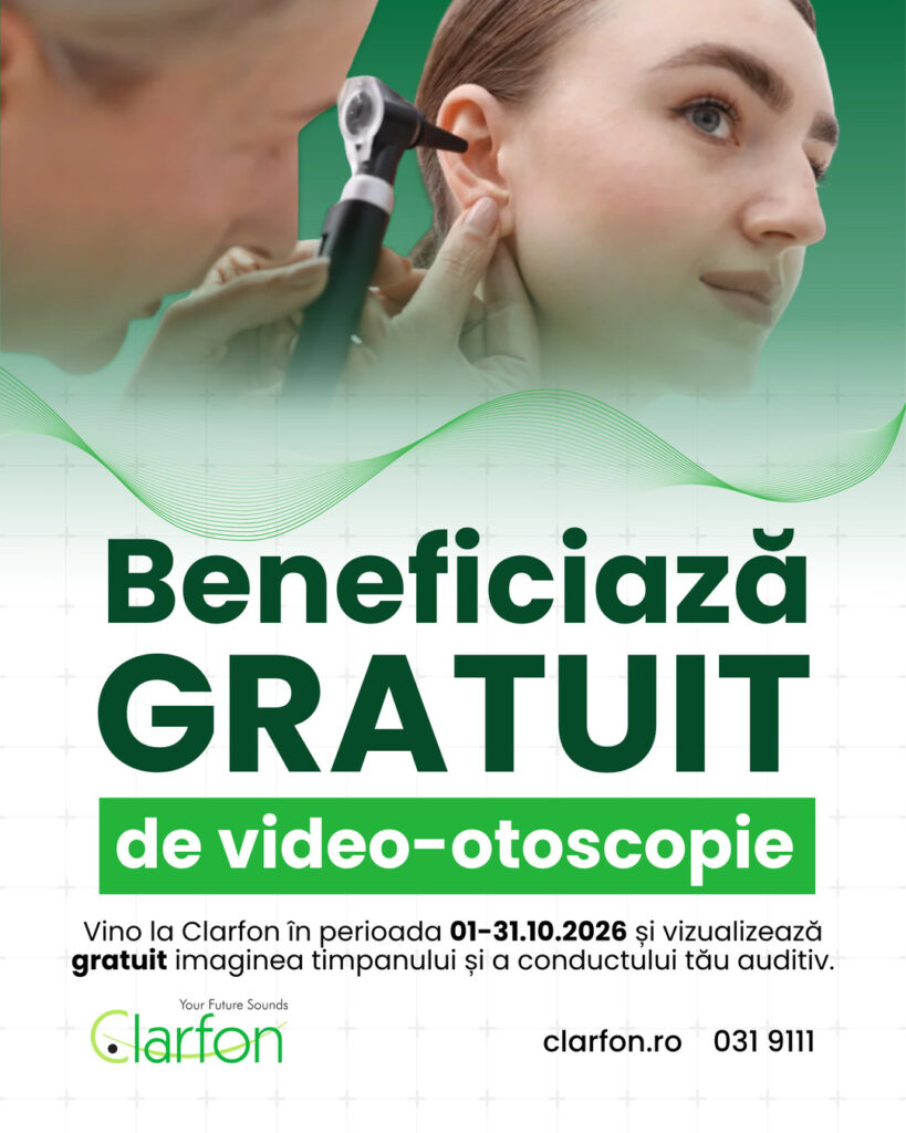 Video-otoscopie gratuită la Clarfon, 01–31.10.2026